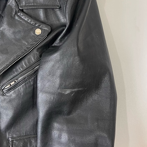 Vintage Leather Equus Motorcycle Jacket Black Size 40 - Picture 12 of 13